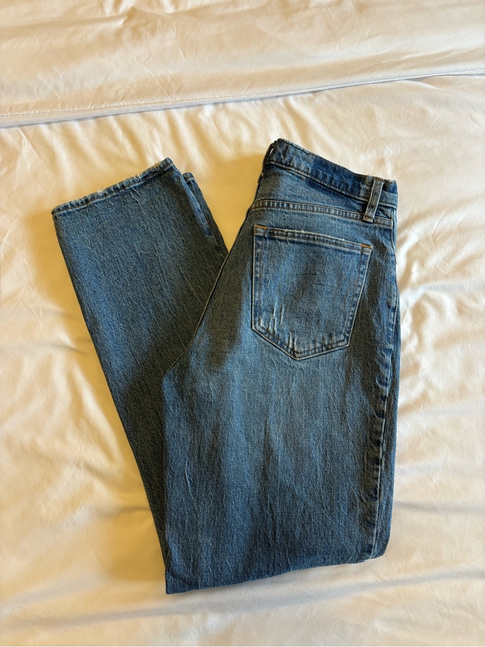 Abercrombie curve love straight -Leg Denim Jeans - Mid Blue